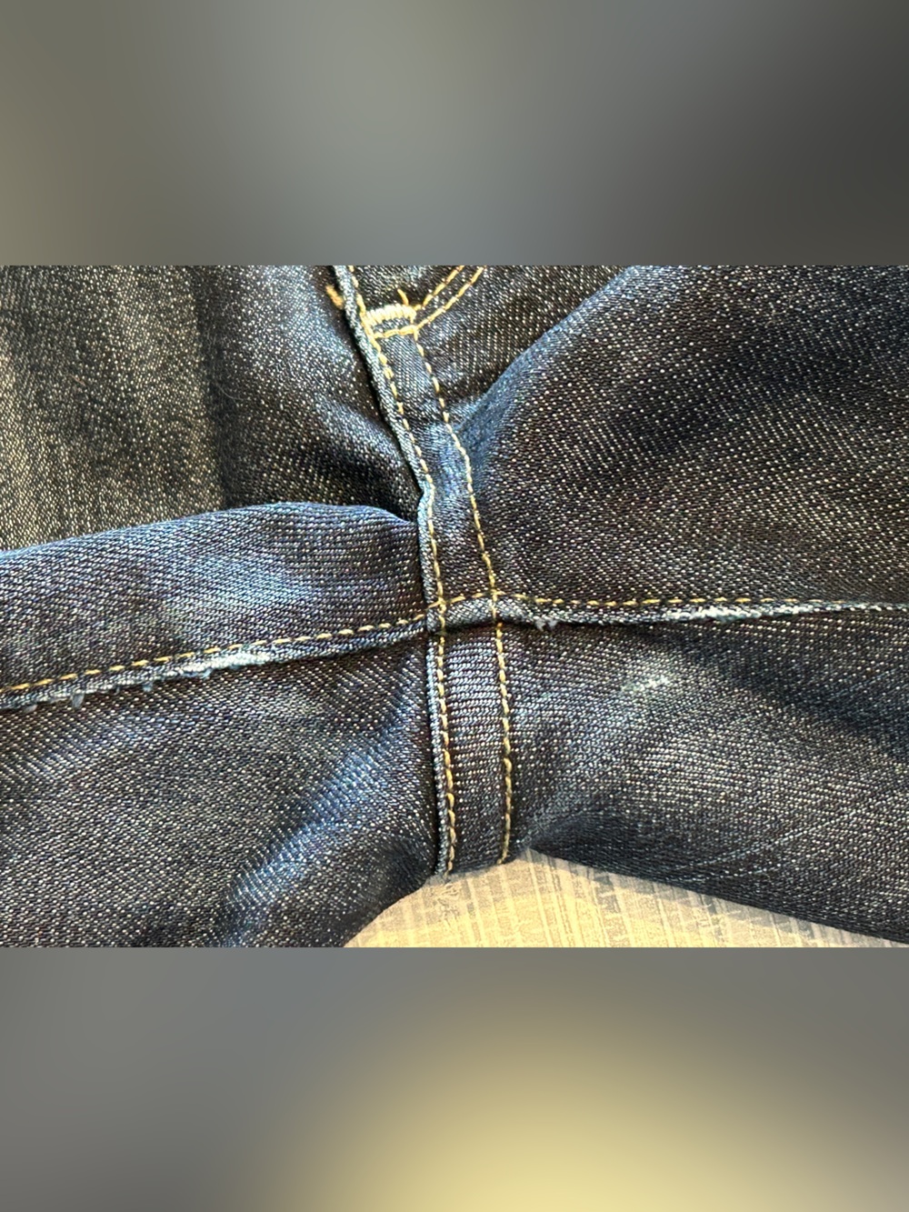 Paige Premium Denim Bermuda Shorts Distressed Bootcut Altered EUC - Picture 13 of 13